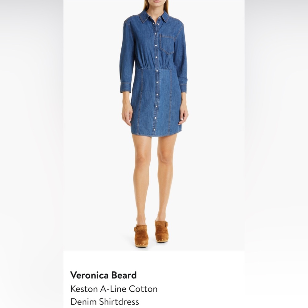 Veronica Beard Keston A-line Denim Shirtdress